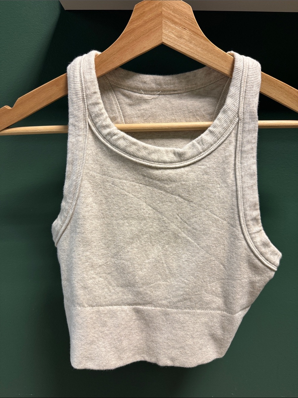 Alo Yoga Seamless Delight High Neck Bra - Oatmeal Heather - M